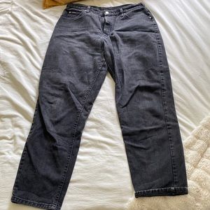 Black Denim Riders. Dad Jeans